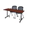 Kobe Rectangle Training Table, 60" W, 29" H, Laminate Top, Cherry MKTRCT6030CH23BK - alternate 1